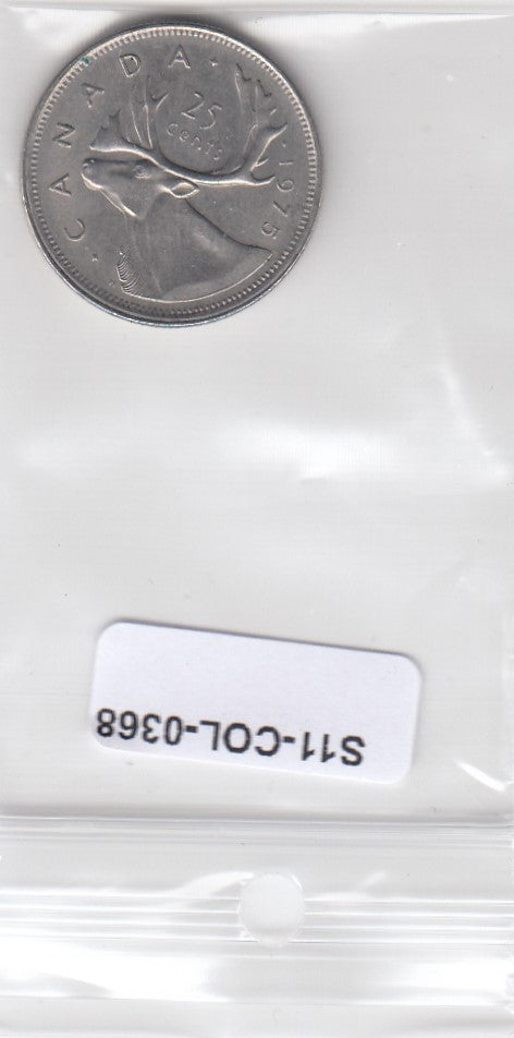 S11-COL-0368 Canada 25 cents 1975 vf km62b