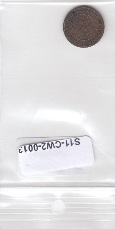 S11-CW2-0013 Nederland 1/2 cent 1901 VF KM109