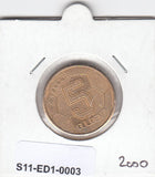 S11-ED1-0003 Nederland 5 gulden 2000 UNC km231  voetbal