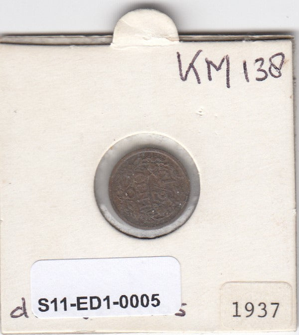 S11-ED1-0005 Nederland 1/2 cent 1937 XF km138