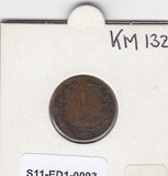 S11-ED1-0093 Nederland 1 cent 1905 vf km132.1