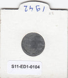 S11-ED1-0104 Nederland 1 cent 1942 vf km170