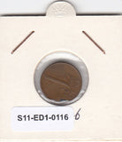 S11-ED1-0116 Nederland 1 cent 1966 VF
