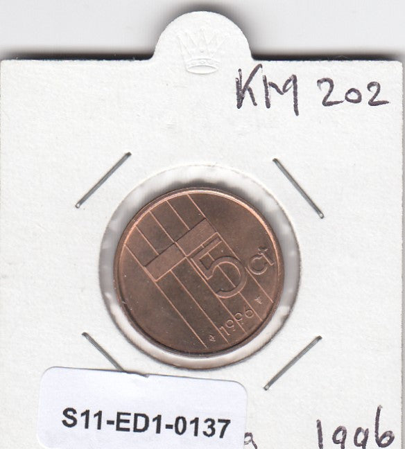 S11-ED1-0137 Nederland 5 cent 1996 UNC