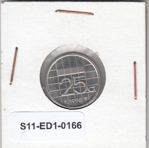 S11-ED1-0166 Nederland 25 cent 1998 UNC