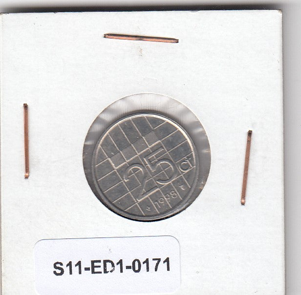 S11-ED1-0171 Nederland 25 cent 1998 UNC