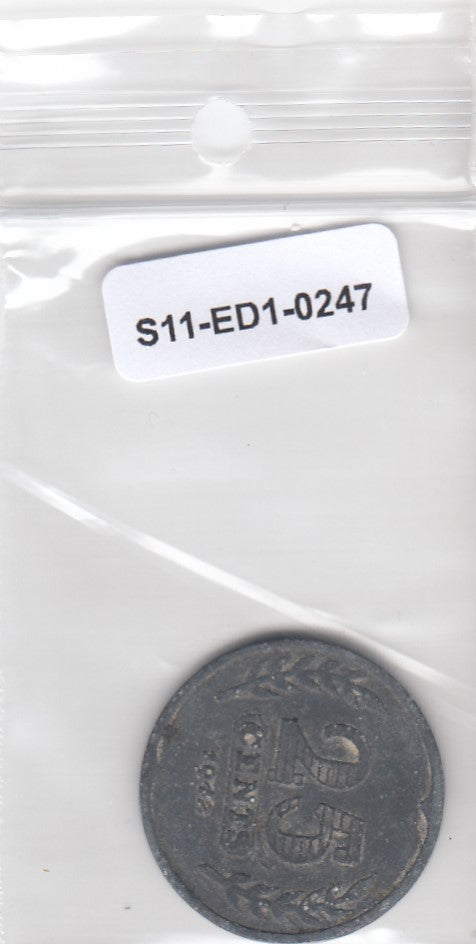 S11-ED1-0247 Nederland 25 cents 1942 VF km174
