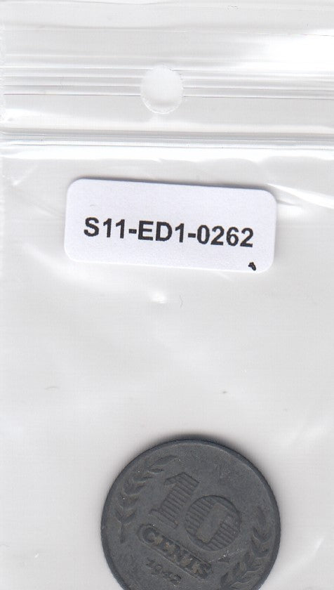 S11-ED1-0262 Nederland 10 cents 1942 XF km173