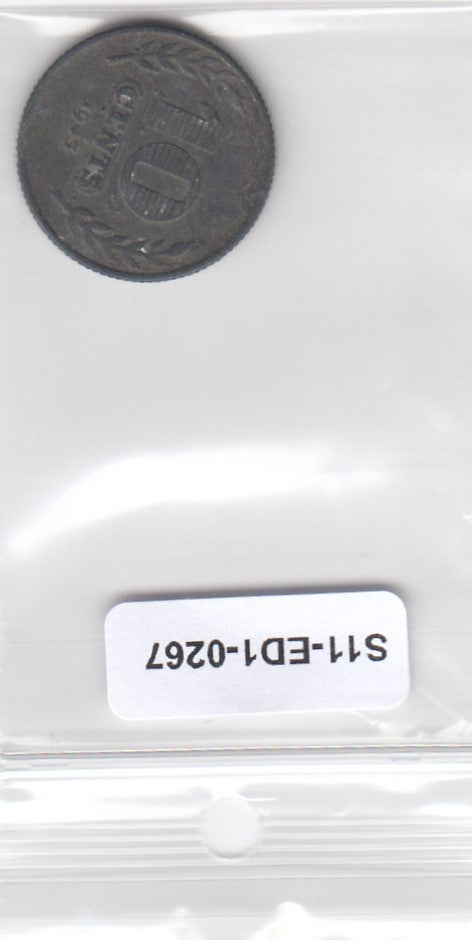 S11-ED1-0267 Nederland 10 cents 1943 VF km173