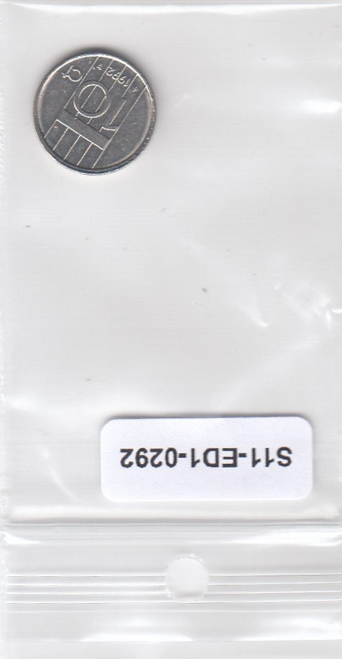 S11-ED1-0292 Nederland 10 cents 1992 VF