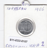 S11-ED2-0107 Czechoslovakia 10 hellers 1986 UNC KM# 80