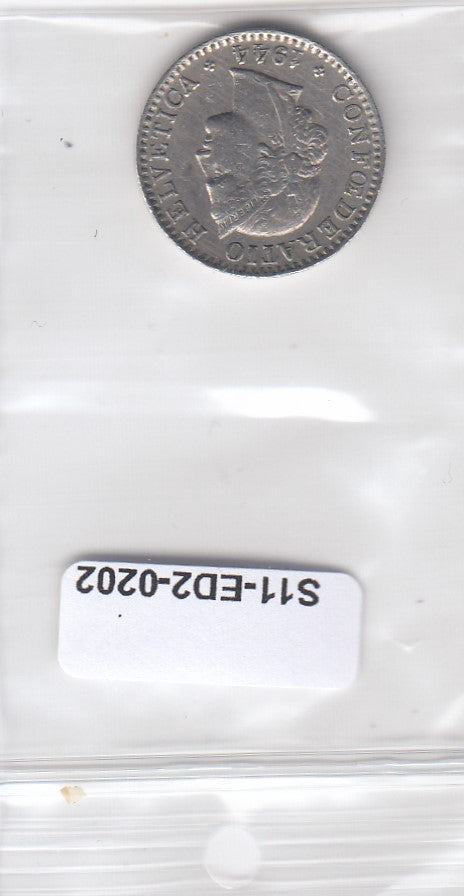 S11-ED2-0202 Zwitserland 20  rappen 1944 VF km29a