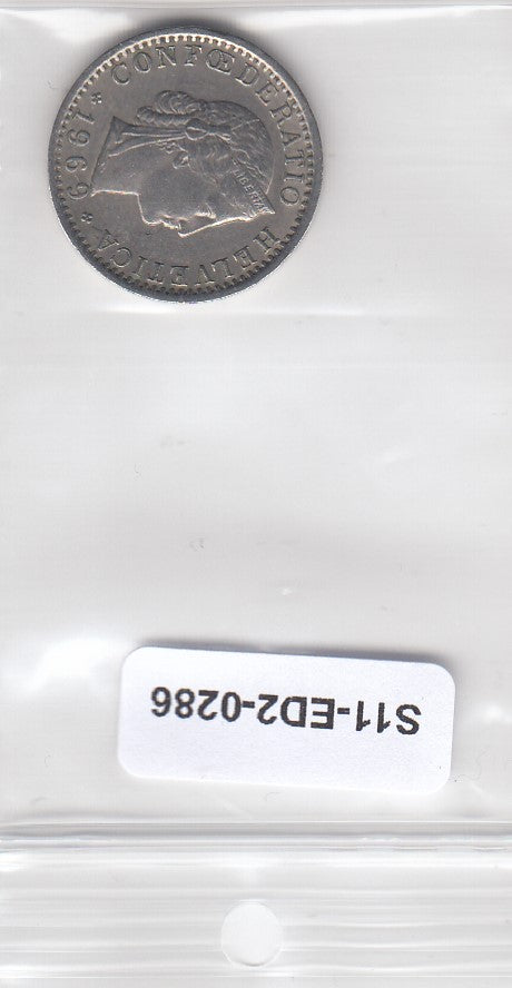 S11-ED2-0286 Zwitserland 20  rappen 1969 XF km29a