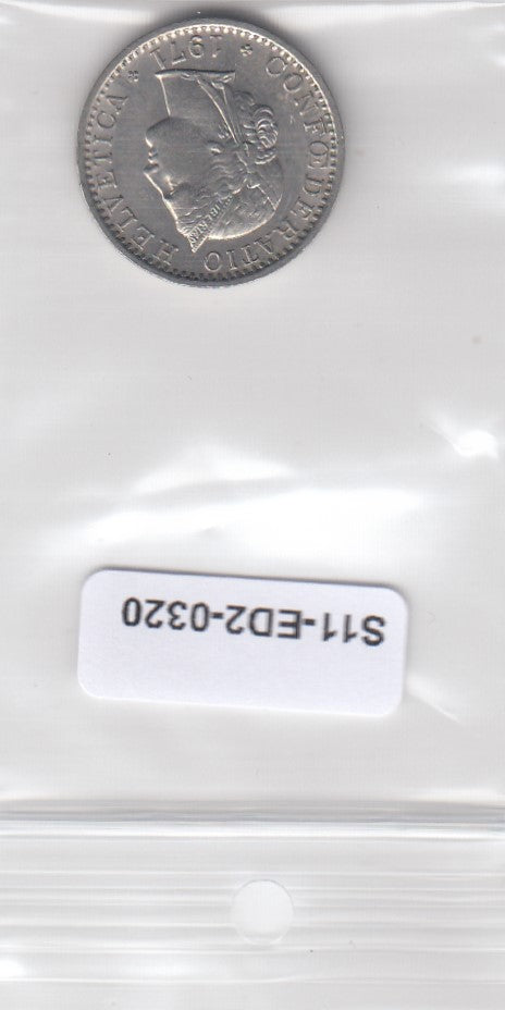 S11-ED2-0320 Zwitserland 20  rappen 1971 VF/XF km29a