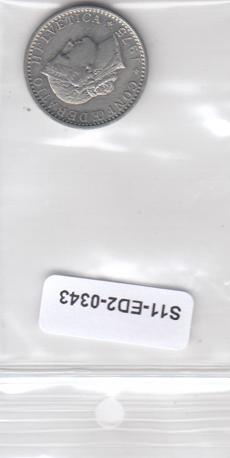 S11-ED2-0343 Zwitserland 20  rappen 1975 XF+ km29a