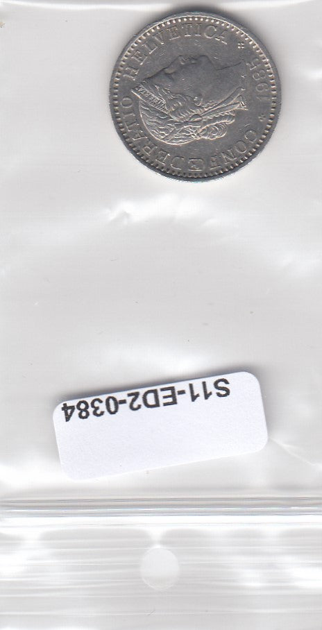 S11-ED2-0384 Zwitserland 20  rappen 1985 VF km29a