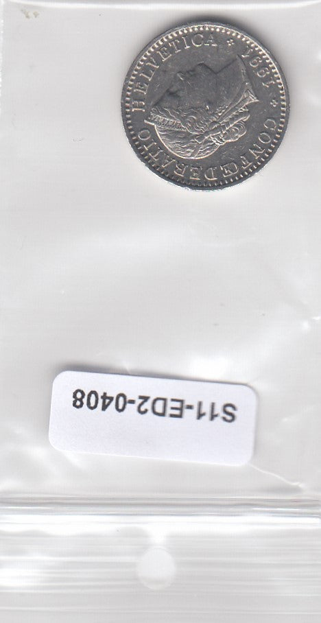 S11-ED2-0408 Zwitserland 20  rappen 1991 VF km29a