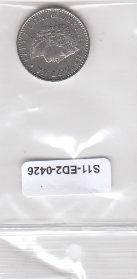 S11-ED2-0426 Zwitserland 20  rappen 1993 VF km29a