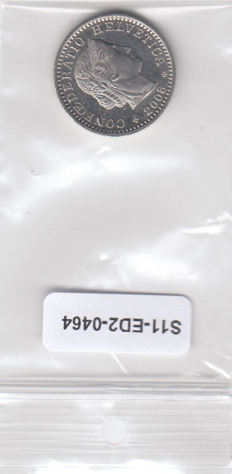 S11-ED2-0464 Zwitserland 20  rappen 2008 xf km29a