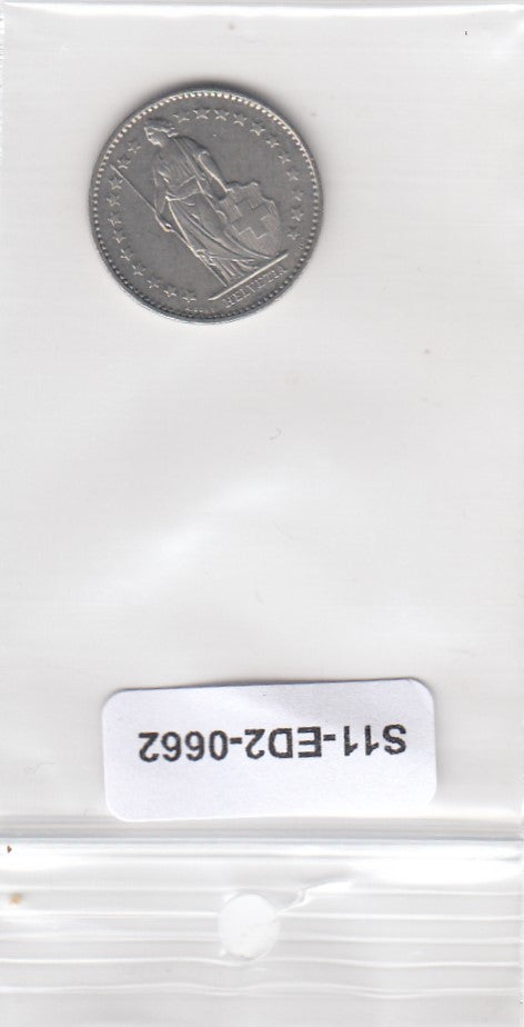 S11-ED2-0662 Switzerland 1/2 franc 1981 VF KM# 23a