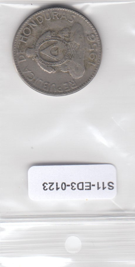S11-ED3-0123 Honduras 10 CENTAVOS 1956 VF KM76.1