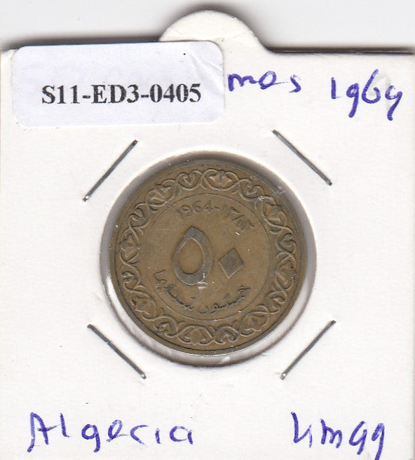 S11-ED3-0405 Algerije 50 centimes 1964 VF KM99