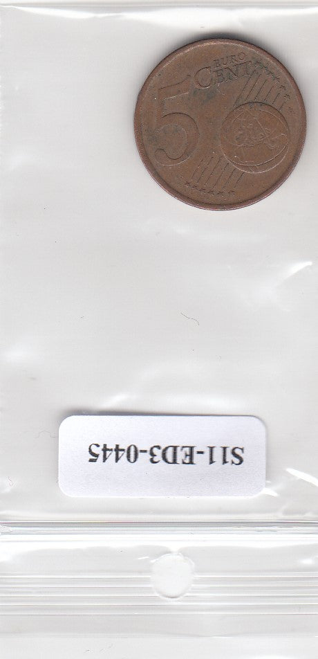S11-ED3-0445 Ireland 5 cent 2002 VF KM34