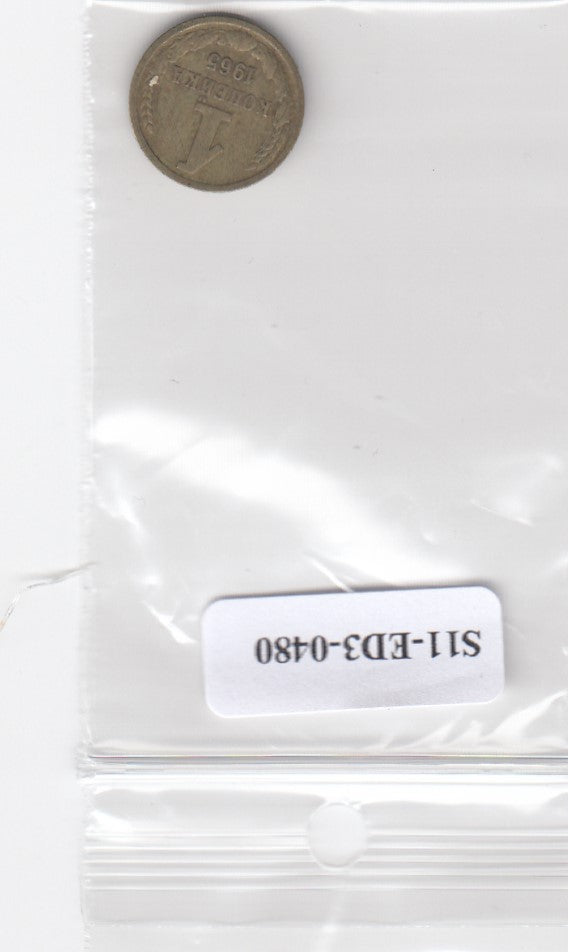 S11-ED3-0480 Rusland 1 kopek 1965 VF Y126a