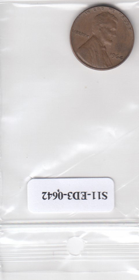 S11-ED3-0642 Verenigde staten 1 cent 1964 VF