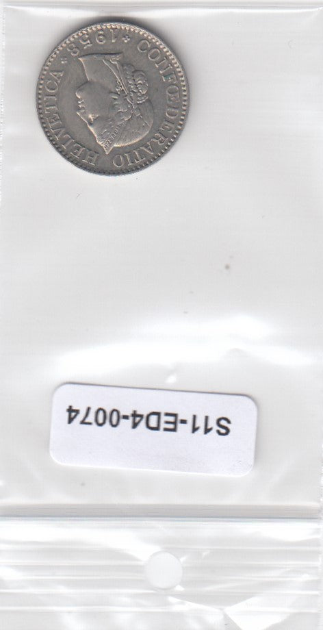 S11-ED4-0074 Switzerland 10 rappen 1958 XF KM# 27