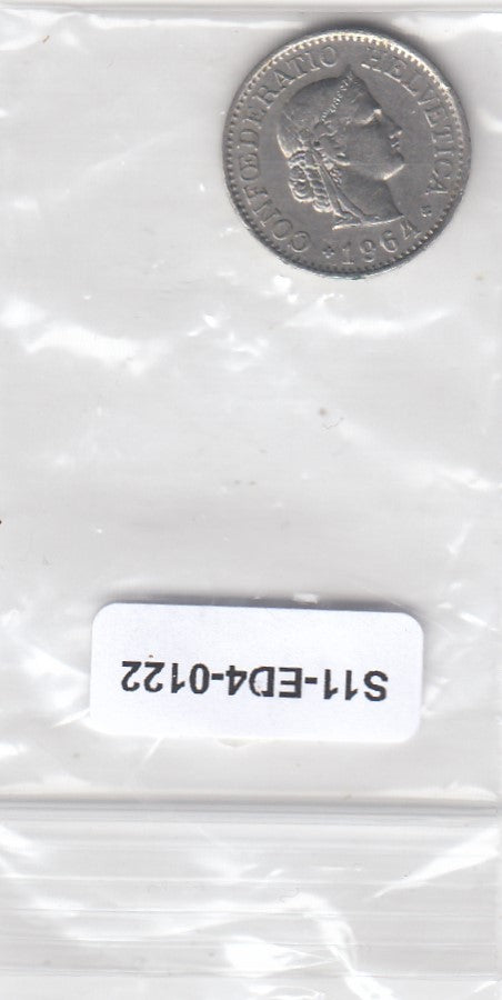 S11-ED4-0122 Switzerland 10 rappen 1964 VF KM# 27