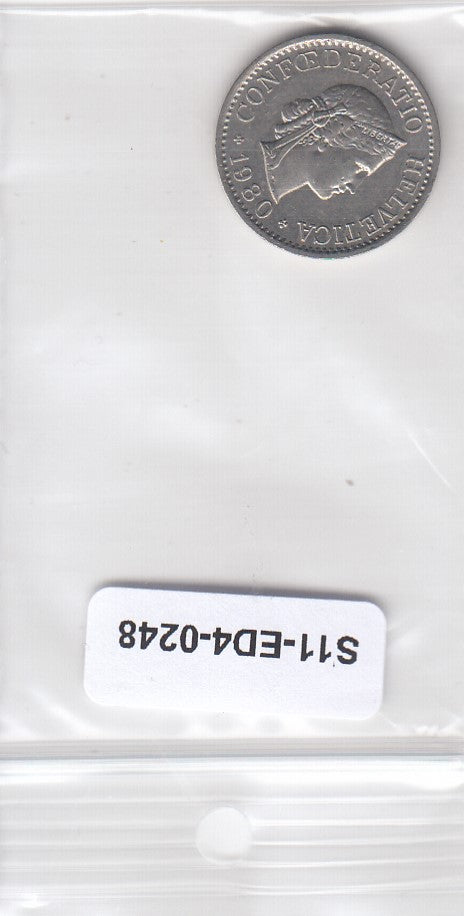 S11-ED4-0248 Zwitserland 10 rappen 1980 XF KM# 27