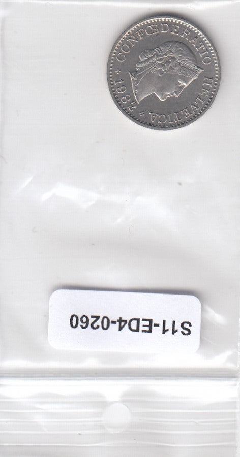 S11-ED4-0260 Zwitserland 10 rappen 1982 VF KM# 27