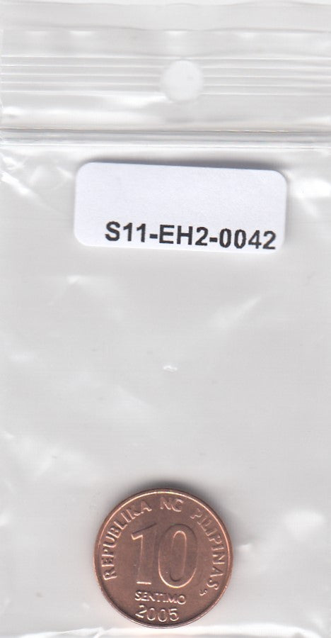 S11-EH2-0042-M04 Filipijnen 10 Sentimo 2005  MS63 KM270