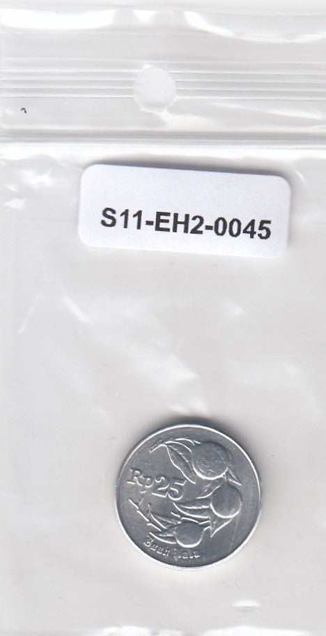 S11-EH2-0045-M06 Indonesie 25 Rupiah 1996  MS63 KM55