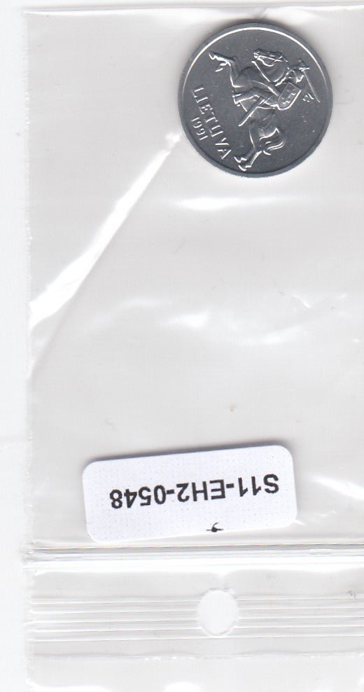 S11-EH2-0548-M01 Lithuania 1 centas 1991  MS63 KM85