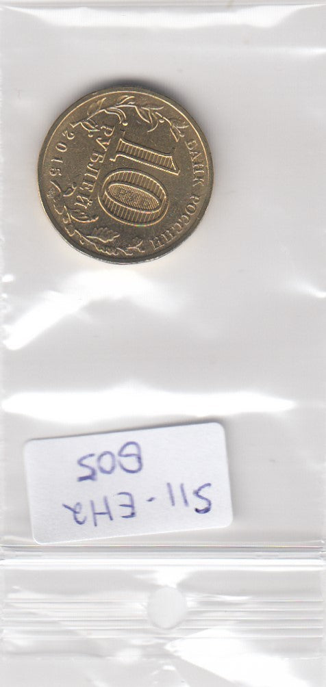 S11-EH2-0805-M04 Rusland 10 roebel 2015 MS63 Kovrov
