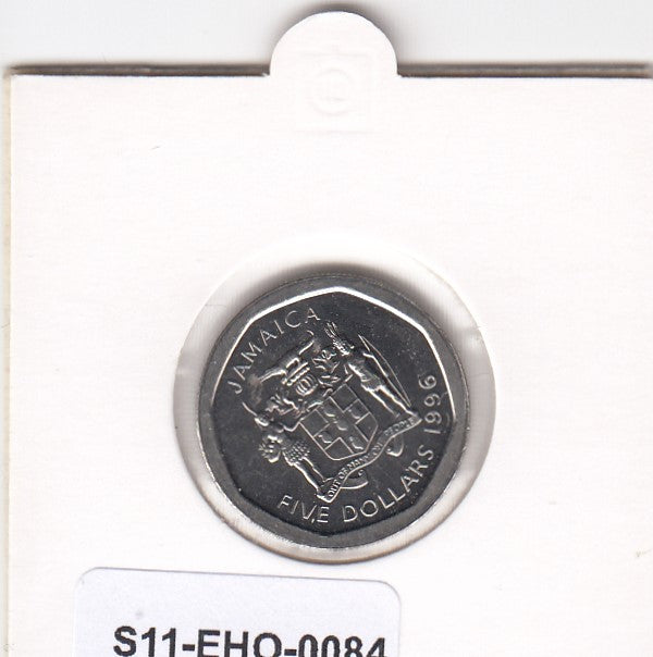 S11-EHO-0084 JAMAICA 5 Dollars  1996 MS65 KM-163