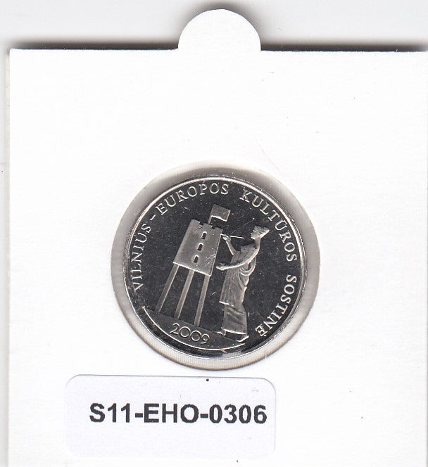 S11-EHO-0306 Lithuania  1 Litas 2009 MS65 KM-162