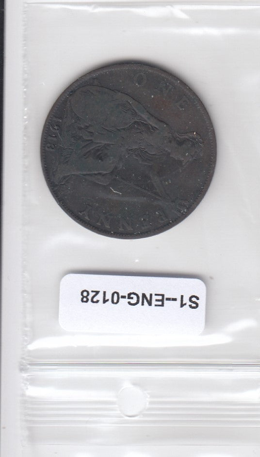 S11-ENG-0128 United Kingdom 1 penny 1913 KM 810  FI/VF
