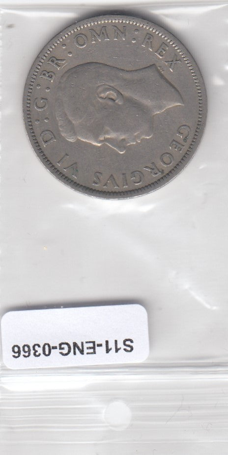 S11-ENG-0366 United Kingdom ½ CROWN 1949 KM 879  VF