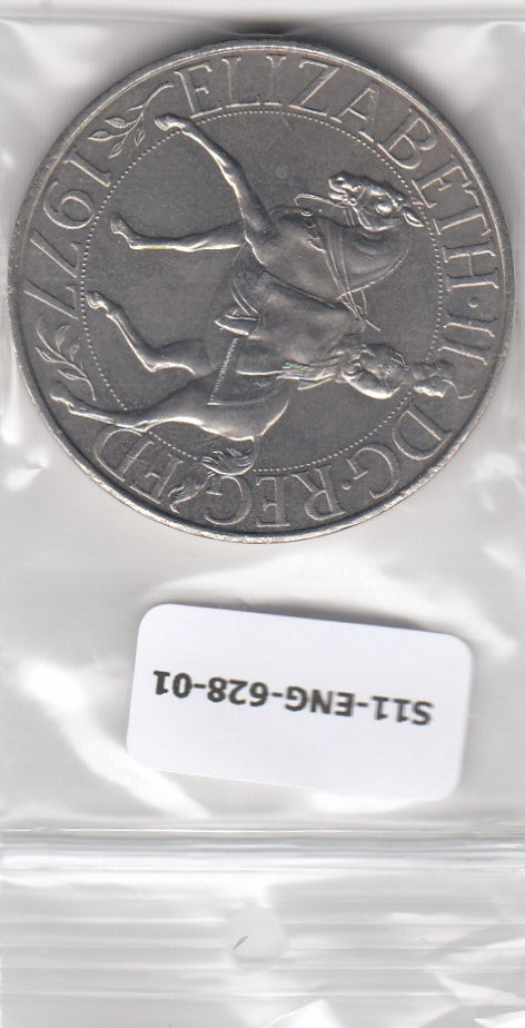 S11-ENG-0628-01 United Kingdom 25 pence 1977 KM 920  UNC