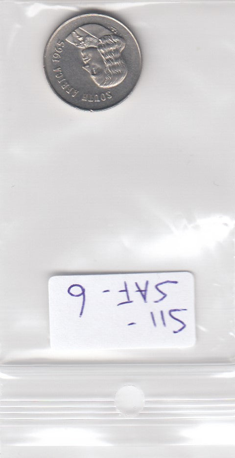 S11-SAF-0006 South Africa 5 cents 1965 KM 67.1 SOUTH