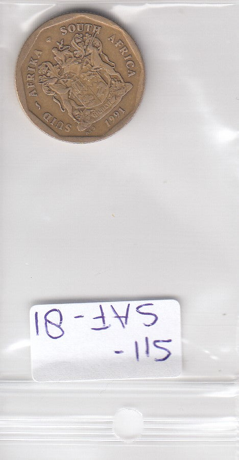 S11-SAF-0081 South Africa 50 cents 1991 KM 137