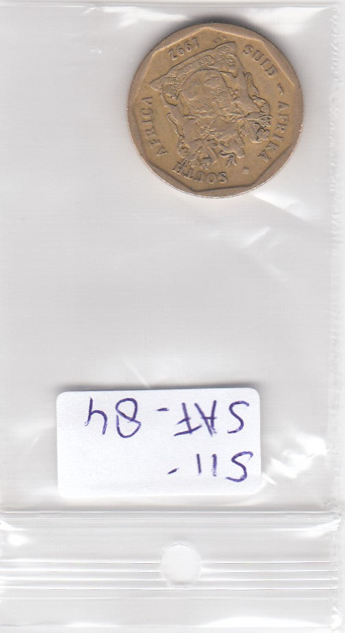 S11-SAF-0084 South Africa 50 cents 1992 KM 137