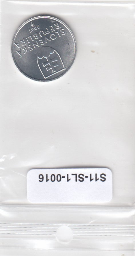 S11-SL1-0016-M87 Slovakia 20 Halierov 2001  MS63 KM18
