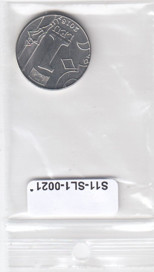 S11-SL1-0021-M20 Moldova 1 Leu 2018  MS63 KM153