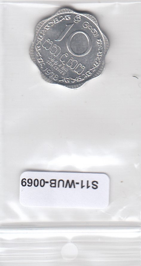 S11-WUB-0069 Sri Lanka 10 cents 1978 MS60 KM140a