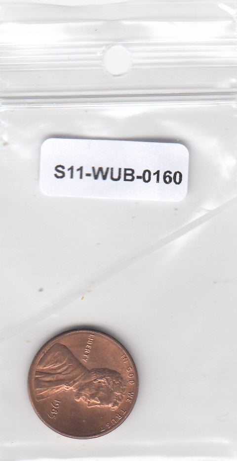 S11-WUB-0160 USA cent 1985 VF KM201
