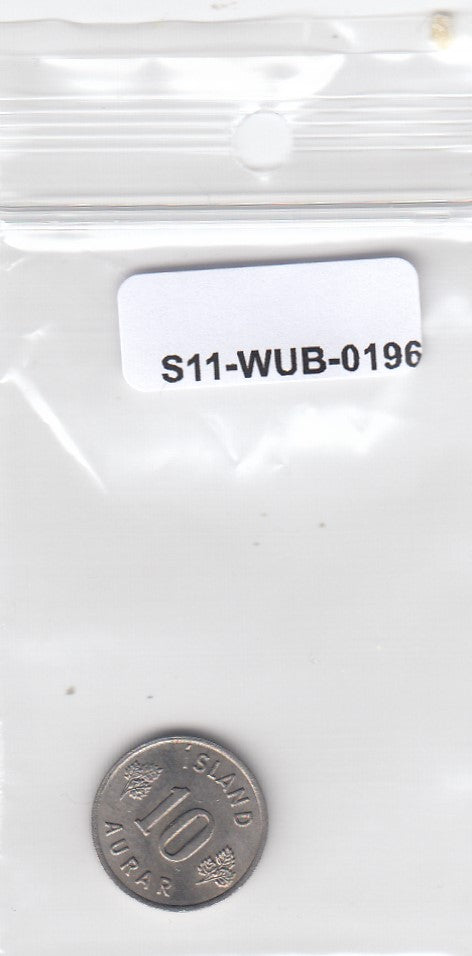 S11-WUB-0196 ICELAND 10 AURAR 1969 XF KM10